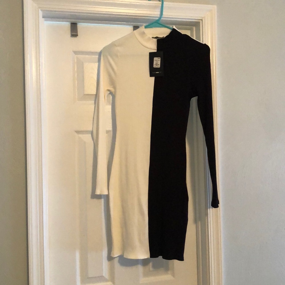 Black and white dress